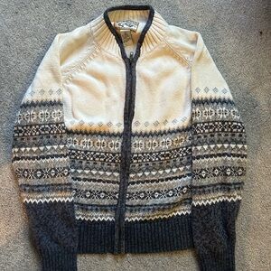 Heirloom Collectible zip up cardigan size Large